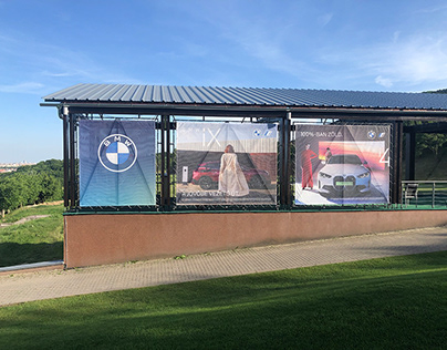 BMW Continental Citygolf Driving Range branding