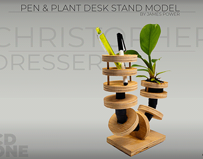 Desk pen and plant holder
