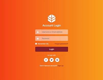 Login Page Bootstrap Template Free Download