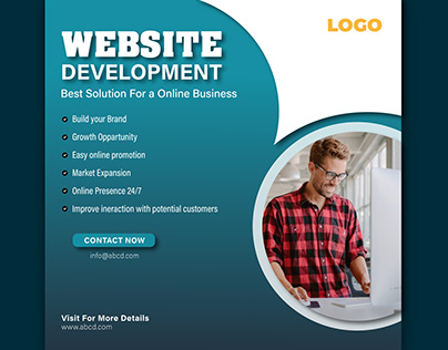 Website Development Social Media Banner