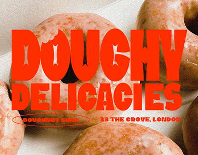 Doughy Delicacies | Doughnut Shop Branding & Packaging