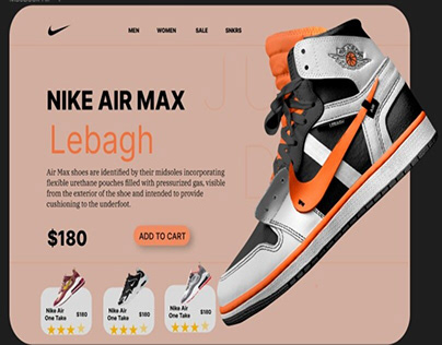 Project thumbnail - Nike-Air Max(Lebagh)
