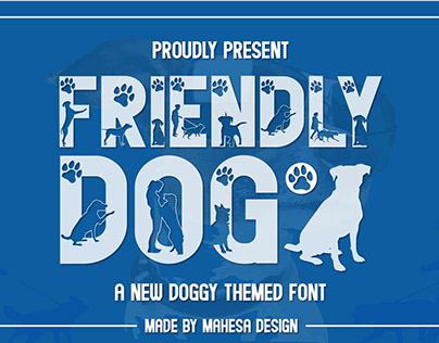 Friendly Dog - Display Font