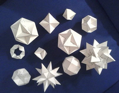 Kusudama Origami Christmas ornaments