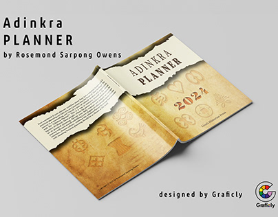 Adinkra Planner 2024 | with Quotes & African Symbols