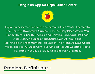 App For Juice Center UX case study