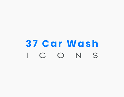 37 Car Wash Icons