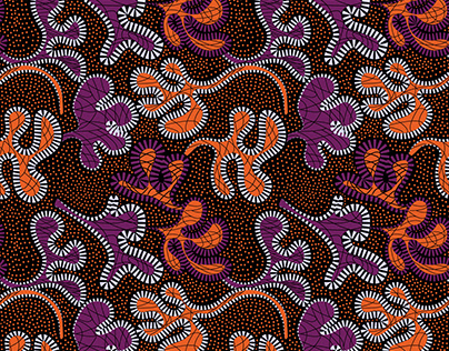 African wax seamless pattern
