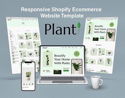 Shopify Ecommerce Website PSD & XD template