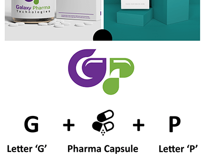 Galaxy Pharma Logo Moddboard