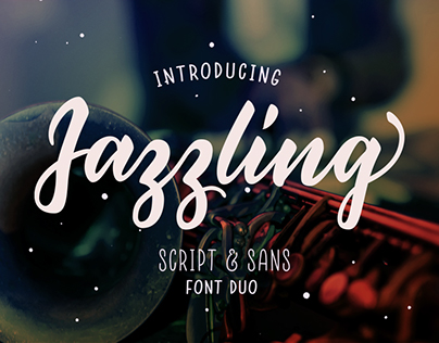 Jazzling Script & Sans Font Duo