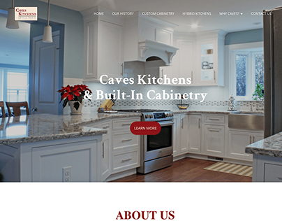 Caves Kitchens Custom Website