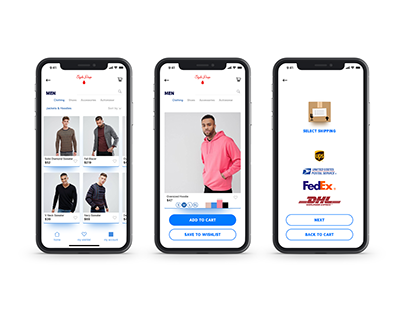 Fashion App Checkout UI/UX for iPhone X