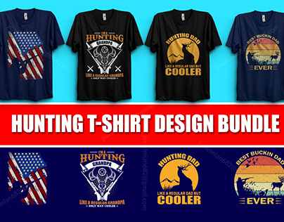 Hunting T-Shirt Design Bundle​​​​​​​ Free