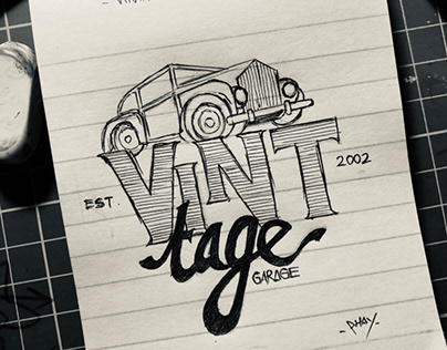 VINTAGE GARAGE | sample logo design