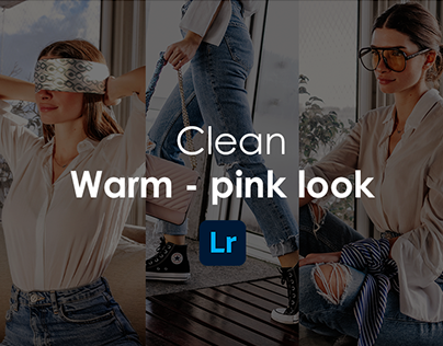 Clean Warm Pink Look - Lightroom preset