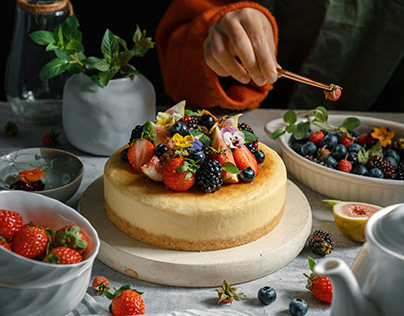 NY Cheese Cake Photography by The 350F