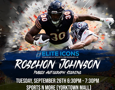 Roschon Johnson Bears Public Autograph Signing