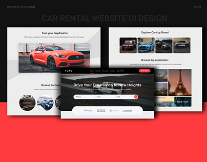 Turo Car Rental Website UI Design