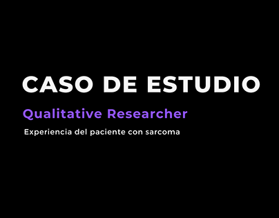 Qualitative Research: experiencia del paciente