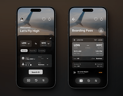 Flight ticket App | UI Design