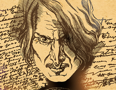 Illustrations to novel about Nikolai Gogol [6].