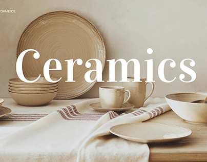 Ceramic tableware shop