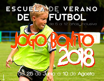 Cartel Escuela de Fútbol "Jogo Bonito"
