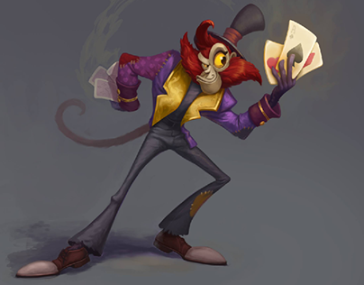 monkey cartoon character concept