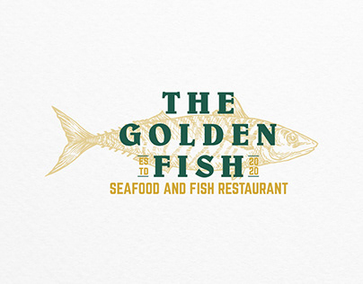 Logo proposal designs for "The Golden Fish"