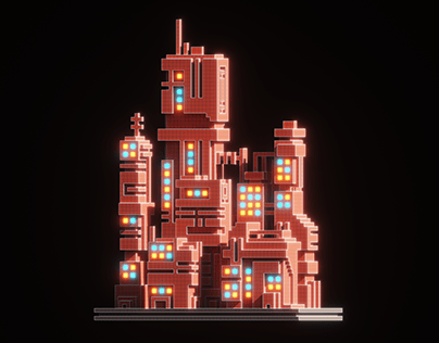 Tiny voxel city 02