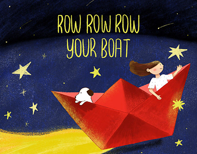 Row row row a boat - Nursery rhyme