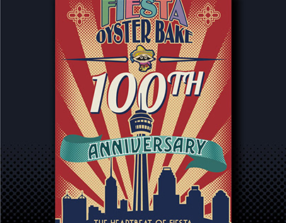 Poster Design for San Antonio's 100th Oysterbake