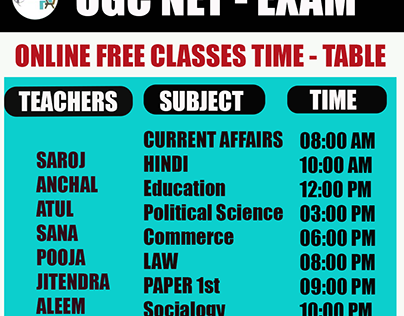 classes time table