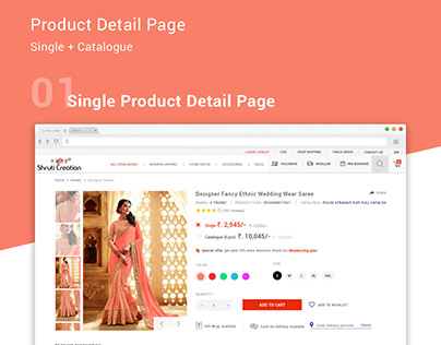 UI & UX ecommerce website - Product Detail Page