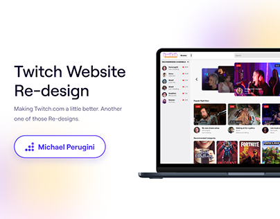 Project thumbnail - Twitch Website Redesign