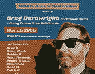 Digital Poster for WFMU's Rock and Soul Ichiban
