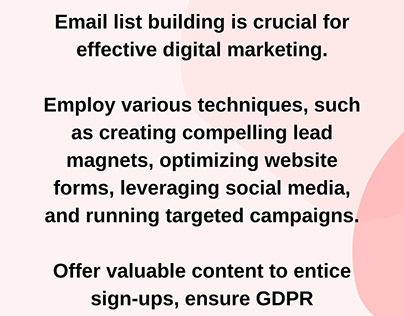 "Mastering the Art of Email List Building Techniques"