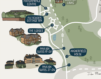 Archerfield House Hotel Map