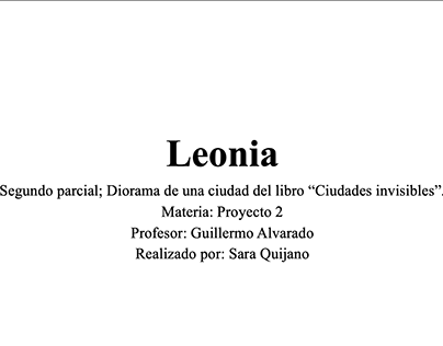 Diorama Leonia