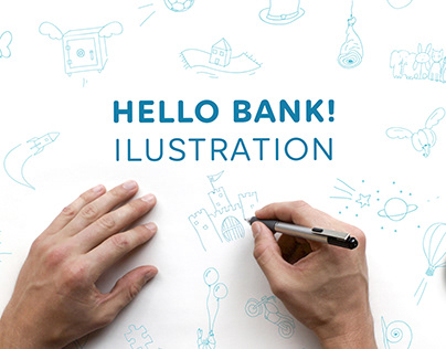 Hello bank! ilustration