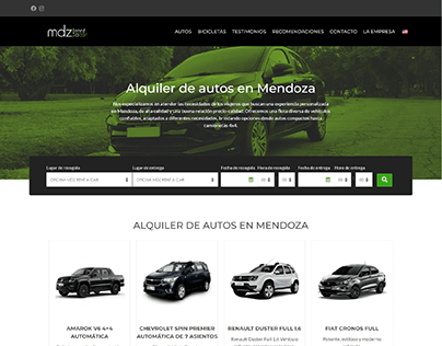 MDZ! Rent a Car | Diseño, Desarrollo Wordpress & SEO
