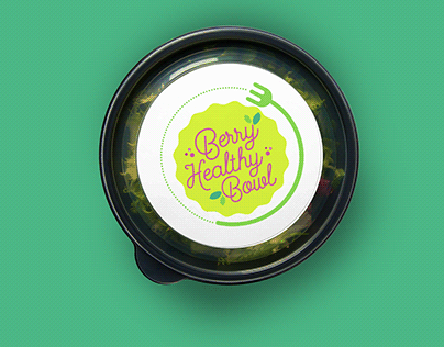 Berry Healthy Bowl Logo Design