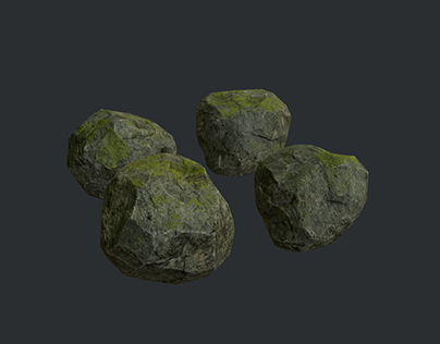 Some PBR mossy rocks