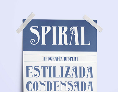 Fuente tipográfica Spiral