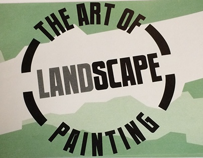 The Art of Landscape Painting Japanese stitched book