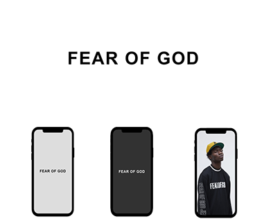 FEAR OF GOD WEB/APP CONCEPT