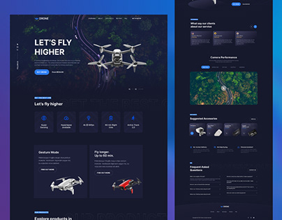 Drone website design