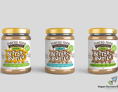 Better Butter vegan spread packaging design