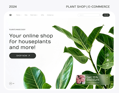 Plant Shop UI/UX Design | E-commerce